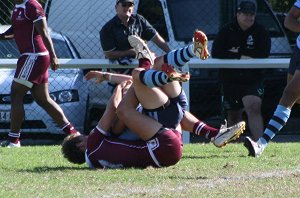 ASSRL U18 Championship FINAL QSS v NSWCHS action (Photo : ourfootymedia)