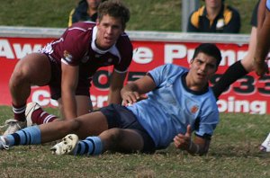 ASSRL U18 Championship FINAL QSS v NSWCHS action (Photo : ourfootymedia)