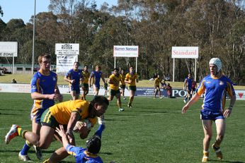 ACT 18's Schoolboys v CAS 18's Schoolboys ASSRL day 2 action (Photo : OurFootyMedia)