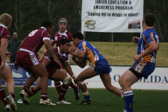 Queensland Schoolboys 18's v ACT 18's schoolboys - SEMI FINAL Day 4 Action (Photo : OurFootyMedia) 