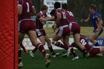 Queensland Schoolboys 18's v ACT 18's schoolboys - SEMI FINAL Day 4 Action (Photo : OurFootyMedia) 