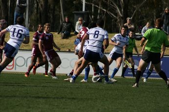 Sam Harrold scores  - ASSRL Championship Final - Queensland Schoolboys v NSW CCC action (Photo's : OurFootyMedia) 