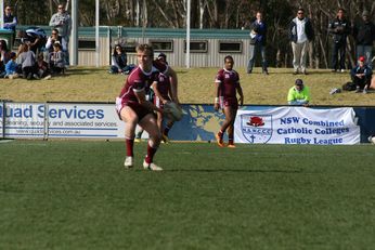 Sam Harrold scores  - ASSRL Championship Final - Queensland Schoolboys v NSW CCC action (Photo's : OurFootyMedia) 