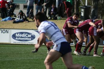 Sam Harrold scores  - ASSRL Championship Final - Queensland Schoolboys v NSW CCC action (Photo's : OurFootyMedia) 