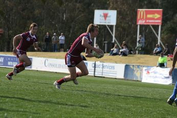 Sam Harrold scores  - ASSRL Championship Final - Queensland Schoolboys v NSW CCC action (Photo's : OurFootyMedia) 