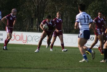 Sam Harrold scores  - ASSRL Championship Final - Queensland Schoolboys v NSW CCC action (Photo's : OurFootyMedia) 