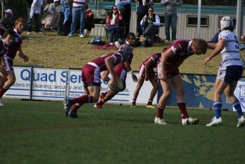 Sam Harrold scores  - ASSRL Championship Final - Queensland Schoolboys v NSW CCC action (Photo's : OurFootyMedia) 