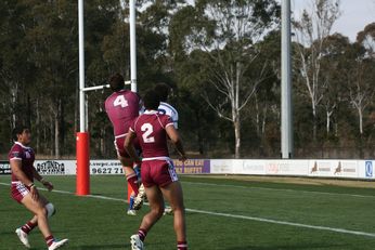 Sam Harrold scores  - ASSRL Championship Final - Queensland Schoolboys v NSW CCC action (Photo's : OurFootyMedia) 