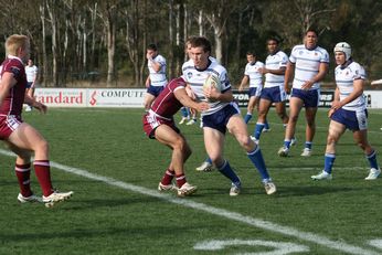 Sam Harrold scores  - ASSRL Championship Final - Queensland Schoolboys v NSW CCC action (Photo's : OurFootyMedia) 