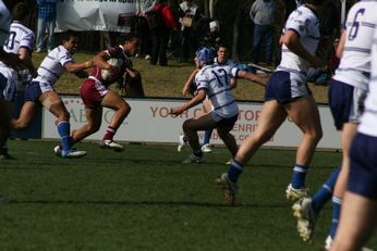 Sam Harrold scores  - ASSRL Championship Final - Queensland Schoolboys v NSW CCC action (Photo's : OurFootyMedia) 