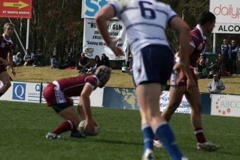 Sam Harrold scores  - ASSRL Championship Final - Queensland Schoolboys v NSW CCC action (Photo's : OurFootyMedia) 