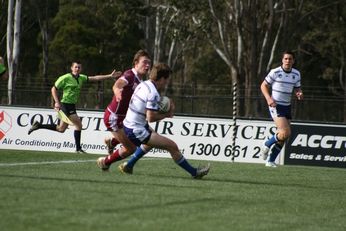 Sam Harrold scores  - ASSRL Championship Final - Queensland Schoolboys v NSW CCC action (Photo's : OurFootyMedia) 