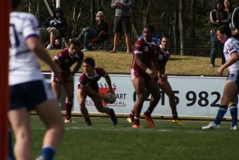 Sam Harrold scores  - ASSRL Championship Final - Queensland Schoolboys v NSW CCC action (Photo's : OurFootyMedia) 