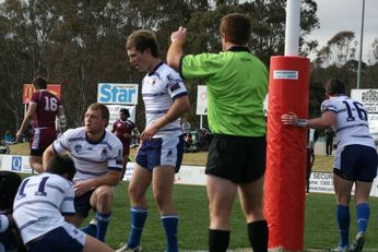 Sam Harrold scores  - ASSRL Championship Final - Queensland Schoolboys v NSW CCC action (Photo's : OurFootyMedia) 