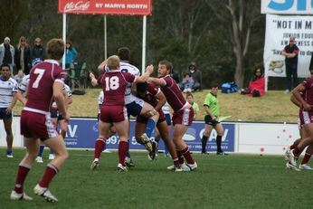 ASSRL Championship Final - Queensland Schoolboys v NSW CCC action (Photo's : OurFootyMedia) 