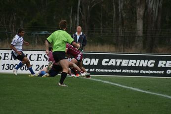 ASSRL Championship Final - Queensland Schoolboys v NSW CCC action (Photo's : OurFootyMedia) 