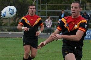 James Hasson with a nice pass - NSW CCC trials day 1 Under 18's in aCTioN SICC v NCCC (Photo's : ourfooty media)