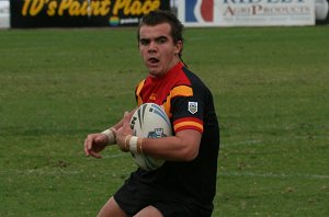 Reece Regan running the footy - NSW CCC trials day 1 Under 18's in aCTioN SICC v NCCC (Photo's : ourfooty media)