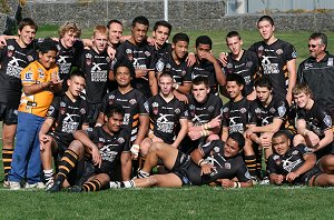 Wests Tigers Under 16's after the trial at Campbelltown Stadium (Photo : ourfooty media)