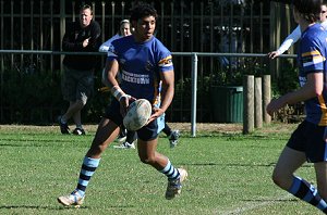 Albert Kelly passes the footy - Parramatta Eels SG Ball Vs NSW CCC U 18's (Photo : ourfooty media)