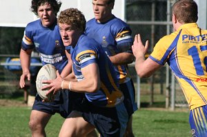 Kyle O'Donnell on one of his strong runs - Parramatta Eels SG Ball Vs NSW CCC U 18's (Photo : ourfooty media)