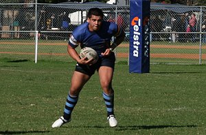 Chris Binge runs the ball - Parramatta Eels SG Ball Vs NSW CCC U 18's (Photo : ourfooty media)