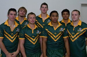 NSWCCC 2010 Australian Schoolboys James Tedesco, Matthew Groat, Harry Seijka, Matthew Eisenhuth, Vaipuna Tia Kilifi, David Nofoaluma and Luke Pickerd