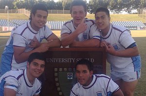 The Hills SHS Boys with the NSWCHS University Shield 