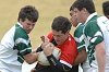 Brodie Chapman gets tackled be Cronulla High defence