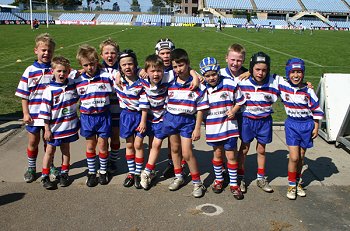 The Clovelly Under 7 at this years Tommy Bishop Shield 