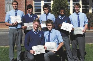 Jake Grace, Tobias Evans, Kyle Baxter, Cameron Clarke, Jamie Graham, (front) Todd Graham and Lou Goodwin.